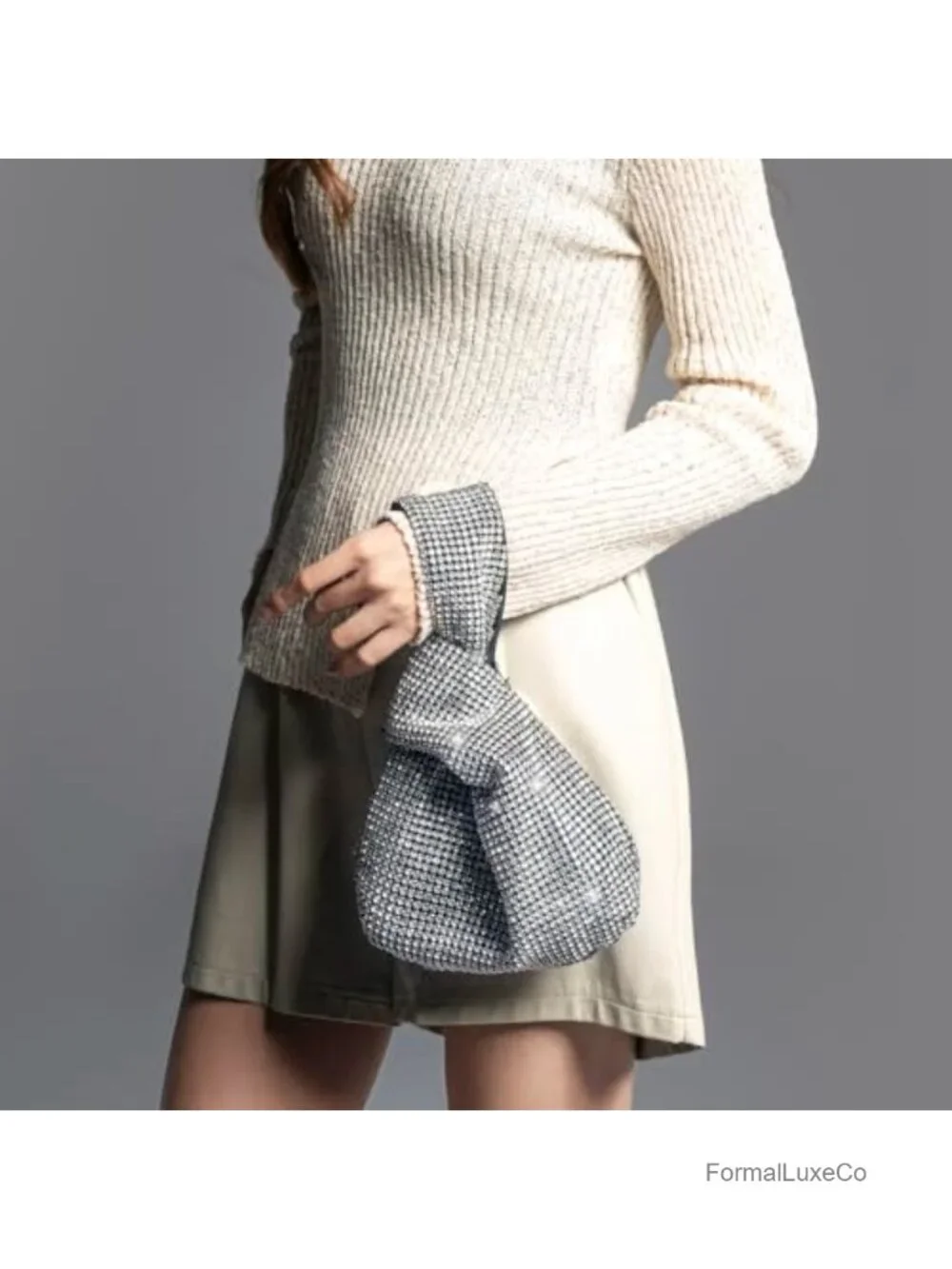 Designer Rhinestones Clutch Evening Bag